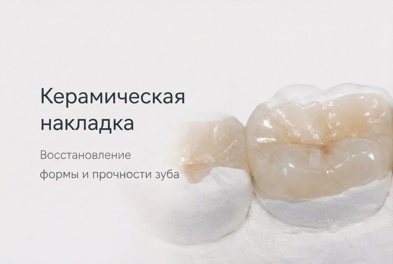 Керамическая накладка на зуб